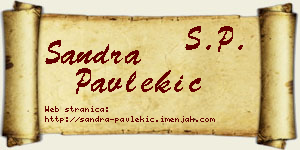 Sandra Pavlekić vizit kartica